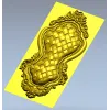 Ornate Basket Weave Decorative Panel STL Model for CNC
