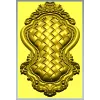 Ornate Basket Weave Decorative Panel STL Model for CNC