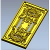 STL модель декоративного мебельного фасада в стиле барокко - готовый 3D файл для ЧПУ