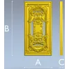 STL модель декоративного мебельного фасада в стиле барокко - готовый 3D файл для ЧПУ