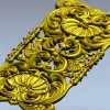 Фасадная декоративная панель "Рококо-Ракушка" - 3D модель STL для ЧПУ