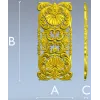 Фасадная декоративная панель "Рококо-Ракушка" - 3D модель STL для ЧПУ