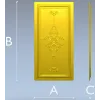 Фасадная панель с ромбовидным растительным орнаментом - STL для ЧПУ