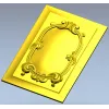 Рокайльный картуш - декоративная фасадная 3D модель (STL) для ЧПУ