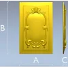 Рокайльный картуш - декоративная фасадная 3D модель (STL) для ЧПУ