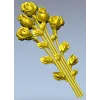 Вертикальный букет роз - 3D модель STL для ЧПУ