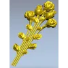 Вертикальный букет роз - 3D модель STL для ЧПУ