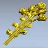 Вертикальный букет роз - 3D модель STL для ЧПУ
