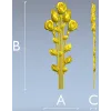 Вертикальный букет роз - 3D модель STL для ЧПУ