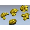 Бутон розы - набор декоративных аппликаций STL для ЧПУ