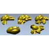 Бутон розы - набор декоративных аппликаций STL для ЧПУ