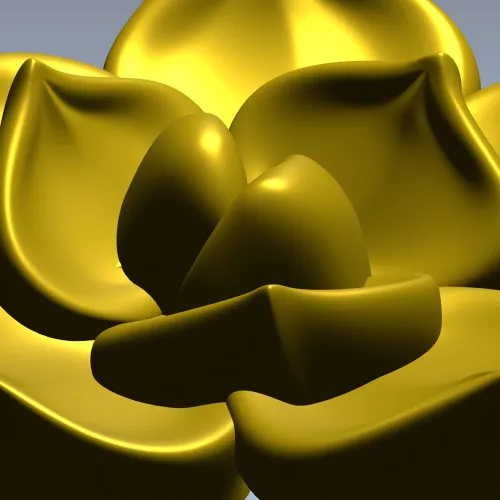 Бутон розы - рельефная 3D модель в формате STL для ЧПУ