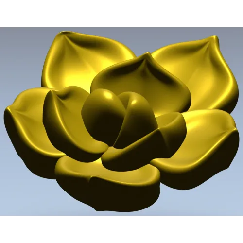 Бутон розы - рельефная 3D модель в формате STL для ЧПУ