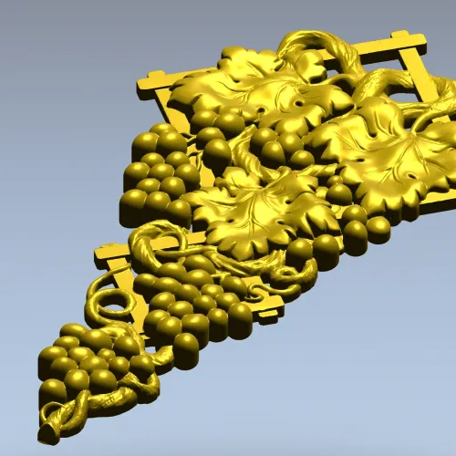 Виноградная лоза - 3D модель STL для ЧПУ резьбы
