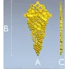 Виноградная лоза - 3D модель STL для ЧПУ резьбы