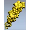 Elegant Grapevine Relief 3D Model for CNC