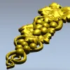 Elegant Grapevine Relief 3D Model for CNC