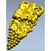 Гроздь винограда - 3D модель STL для ЧПУ