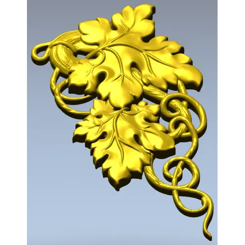 Grapevine Carving 3D Model for CNC Milling in STL Format