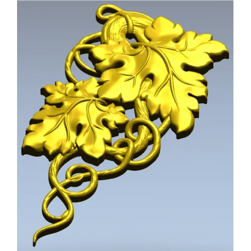 Grapevine Carving 3D Model for CNC Milling in STL Format