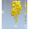 Grapevine Carving 3D Model for CNC Milling in STL Format