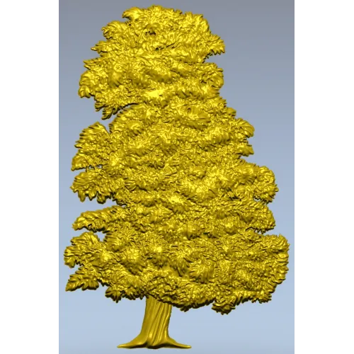 Ornamental Tree 3D Model for CNC Milling in STL Format