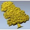 Ornamental Tree 3D Model for CNC Milling in STL Format