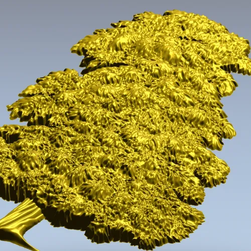 Ornamental Tree 3D Model for CNC Milling in STL Format