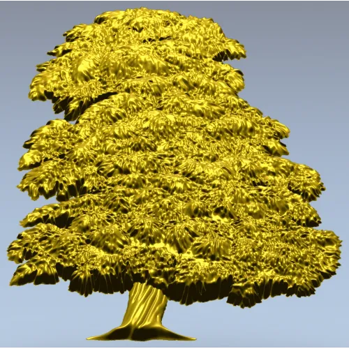 Ornamental Tree 3D Model for CNC Milling in STL Format
