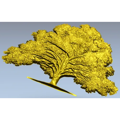 Дубовый барельеф - 3D модель в формате STL для ЧПУ