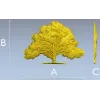 Дубовый барельеф - 3D модель в формате STL для ЧПУ