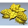 Резная композиция со шишками - STL для ЧПУ