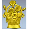 Корзинка с каллами - 3D модель STL для ЧПУ