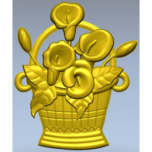 Корзинка с каллами - 3D модель STL для ЧПУ