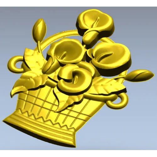 Корзинка с каллами - 3D модель STL для ЧПУ