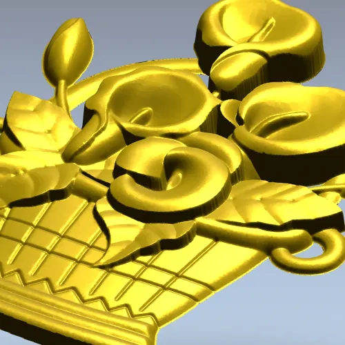 Корзинка с каллами - 3D модель STL для ЧПУ