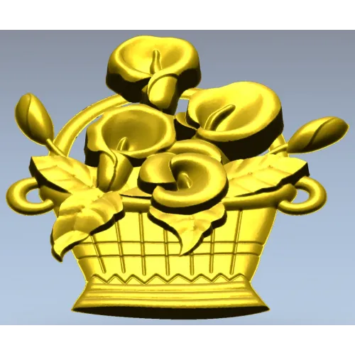Корзинка с каллами - 3D модель STL для ЧПУ