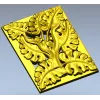 Рельефная панель "Златолист" - 3D модель STL для ЧПУ