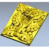 Рельефная панель "Златолист" - 3D модель STL для ЧПУ