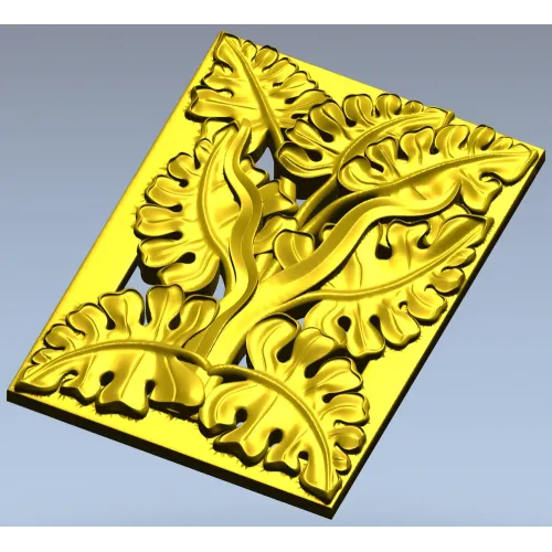 Рельефная панель "Златолист" - 3D модель STL для ЧПУ