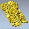 3D модель STL "Солнечные подсолнухи" - рельеф для ЧПУ