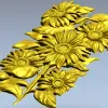 3D модель STL "Солнечные подсолнухи" - рельеф для ЧПУ