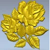 Рельефная роза - 3D модель STL для ЧПУ