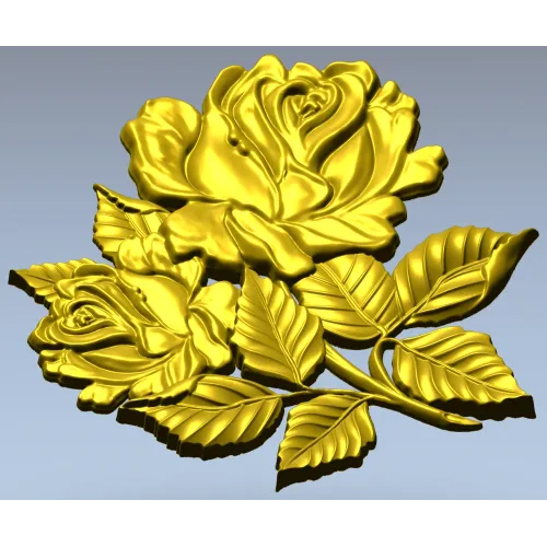 Рельефная роза - 3D модель STL для ЧПУ