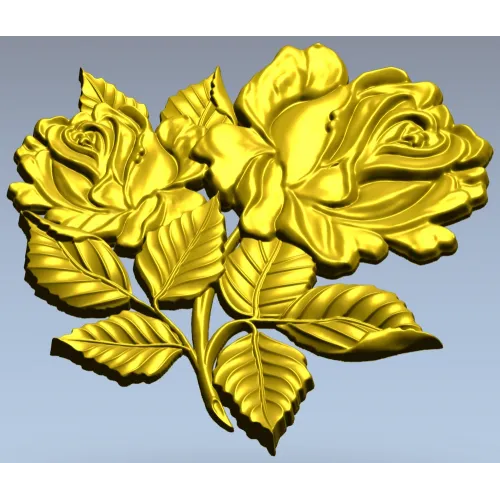 Рельефная роза - 3D модель STL для ЧПУ