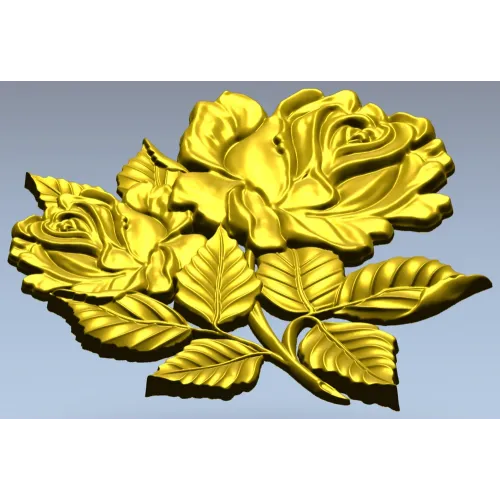 Рельефная роза - 3D модель STL для ЧПУ