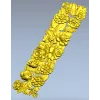 Ornate Floral Panel STL Model for CNC Milling