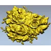 Букет из трёх роз - 3D модель для ЧПУ в формате STL
