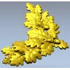 Oak Leaf and Acorn Decorative Corner STL Model for CNC