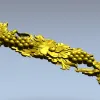 Растительный орнамент "Виноградная гирлянда" - STL модель для ЧПУ